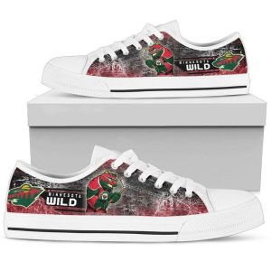 Minnesota Wild NHL Hockey 4 Low Top Sneakers Low Top Shoes