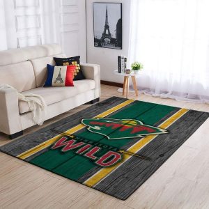 Minnesota Wild NHL Team Logo Style Nice Gift Home Decor Rectangle Area Rug