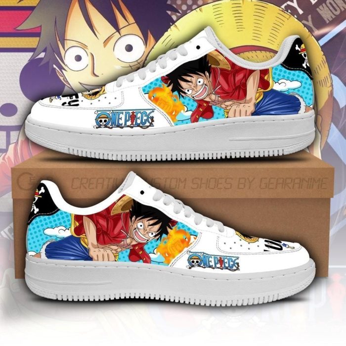 Monkey D Luffy Nike Air Force Shoes Unique One Piece Anime Custom Sneakers