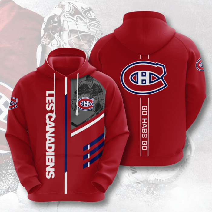 Montreal Canadiens 3D Hoodie