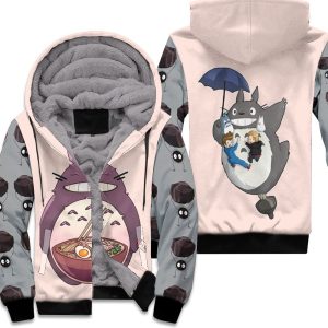 My Neighbor Totoro My Favorite Food Is Caramen Unisex Fleece Hoodie