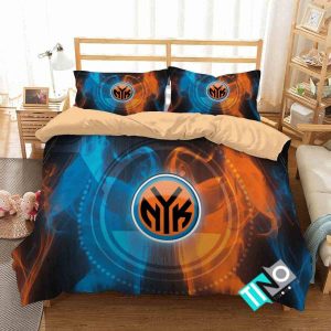 NBA New York Knicks Logo 3D Duvet Cover Bedding Set