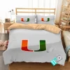NCAA Miami Hurricanes 1 Logo V 3D Duvet Cover Bedding Sets