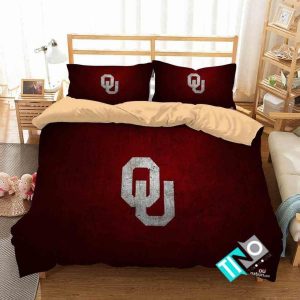 NCAA Oklahoma Sooners 1 Logo N 3D Duvet Cover Bedding Sets BS0978