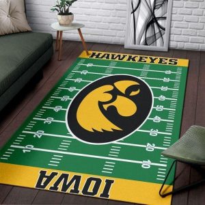 NFL Football Team Iowa Hawkeyes Area Rug Living Room And Bed Room Rug Christmas