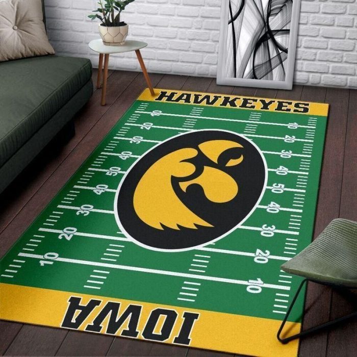 NFL Football Team Iowa Hawkeyes Area Rug Living Room And Bed Room Rug Christmas