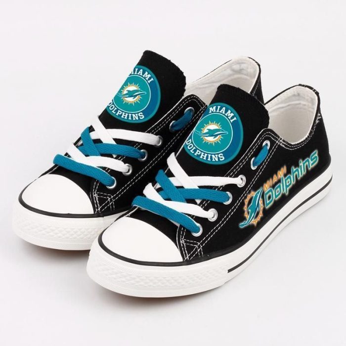 NFL Miami Dolphins AIO Gift For Fans Low Top Custom Canvas Shoes H97