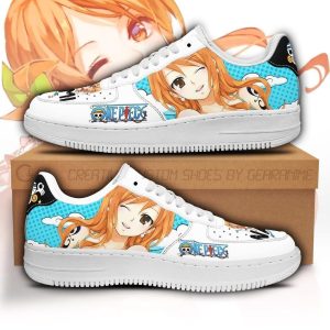 Nami Nike Air Force Shoes Unique One Piece Anime Custom Sneakers