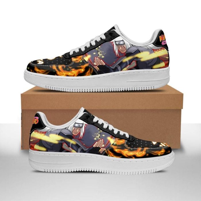 Naruto Jiraiya Air Force Sneakers Custom Naruto Anime Shoes Leather