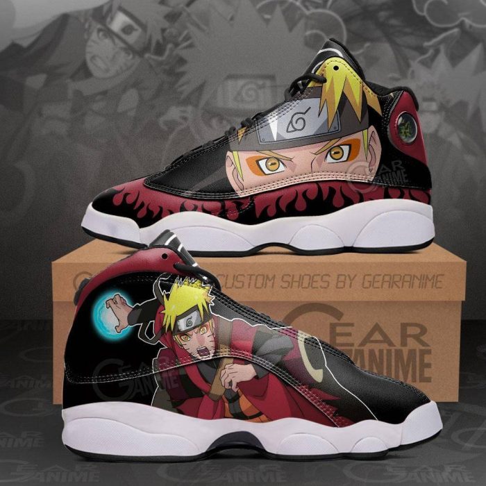 Naruto Sage Mode Jordan 13 Sneakers Naruto Custom Anime Shoes