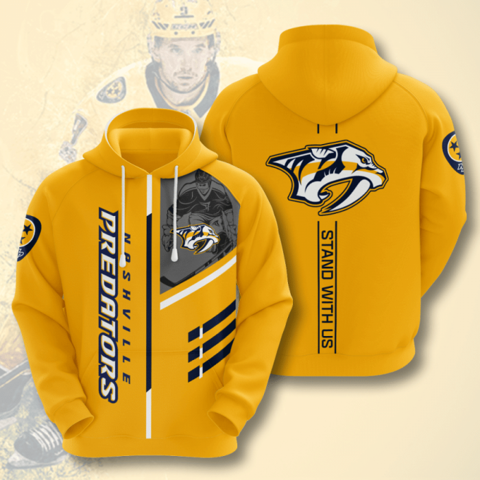 Nashville Predators 3D Hoodie