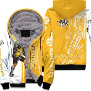 Nashville Predators And Zombie For Fans Unisex Fleece Hoodie