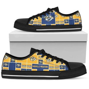 Nashville Predators NHL Hockey 1 Low Top Sneakers Low Top Shoes