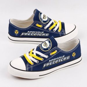 Nashville Predators NHL Hockey Gift For Fans Low Top Custom Canvas Shoes