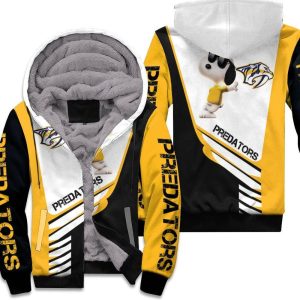 Nashville Predators Snoopy For Fans 3D Unisex Fleece Hoodie