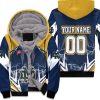 Ncaa Notre Dame Fighting Irish Lightning 3D Personalized Unisex Fleece Hoodie