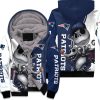 New England Patriots Jack Skellington And Zero Unisex Fleece Hoodie