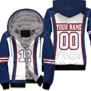 New England Patriots Tom Brady 12 Football Fans 3D Personalized Unisex Fleece Hoodie