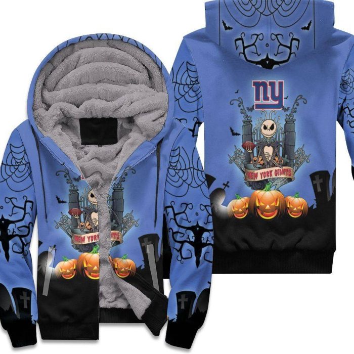 New York Giants And Jack Skellington 3D Hoodie Unisex Fleece Hoodie