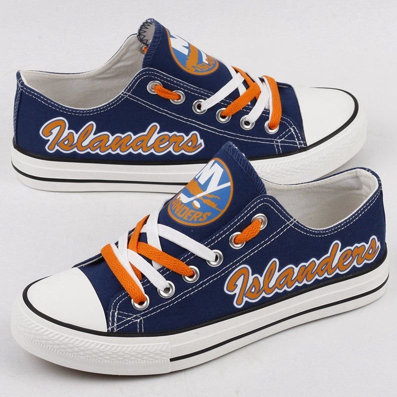 New-York-Islanders-NFL-Hockey-1-Gift-For-Fans-Low-Top-Custom-Canvas-Shoes New York Islanders NFL Hockey 1 Gift For Fans Low Top Custom Canvas Shoes
