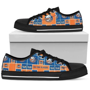 New York Islanders NHL Hockey 4 Low Top Sneakers Low Top Shoes LT0093