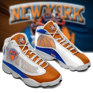 New York Knicks Basketball Air Jordan 13 Custom Sneakers Nba