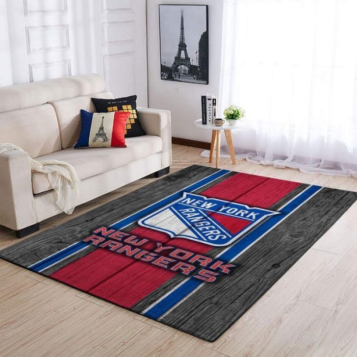 New York Rangers NHL Team Logo Style Nice 2 Gift Home Decor Rectangle Area Rug