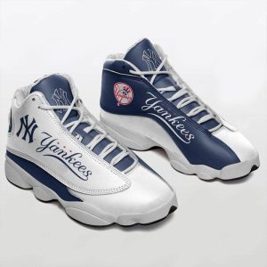 New York Yankees Baseball Team Air Jordan 13 Custom Sneakers