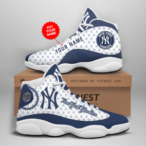 New York Yankees Jordan 13 Personalized Shoes New York Yankees Customized Name Sneaker