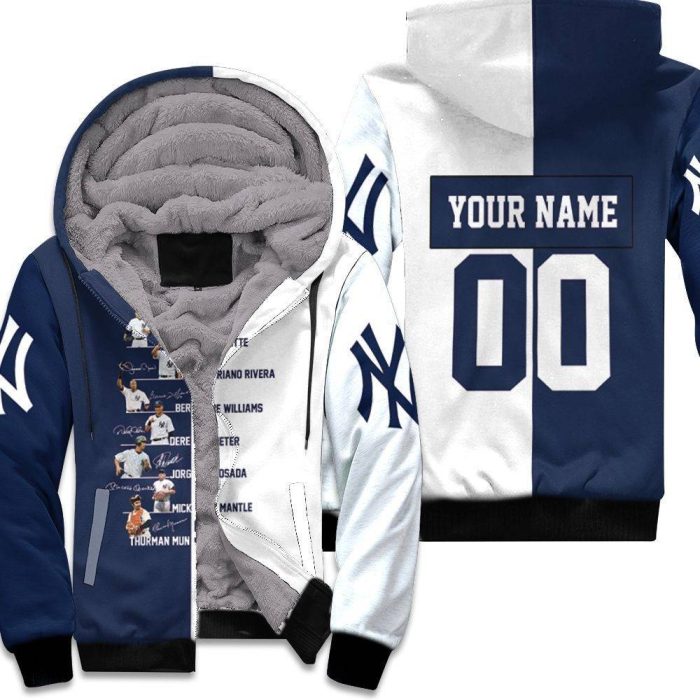 New York Yankees Team Member Signed 3D Personalized Unisex Fleece Hoodie