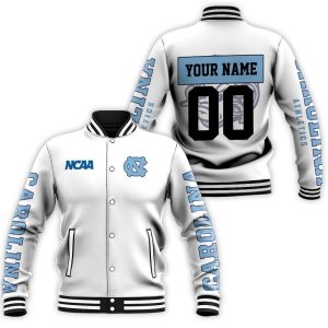 North Carolina Tar Heels NCAA Bomber Jacket 3D Personalized Baseball Jacket BBJ0004