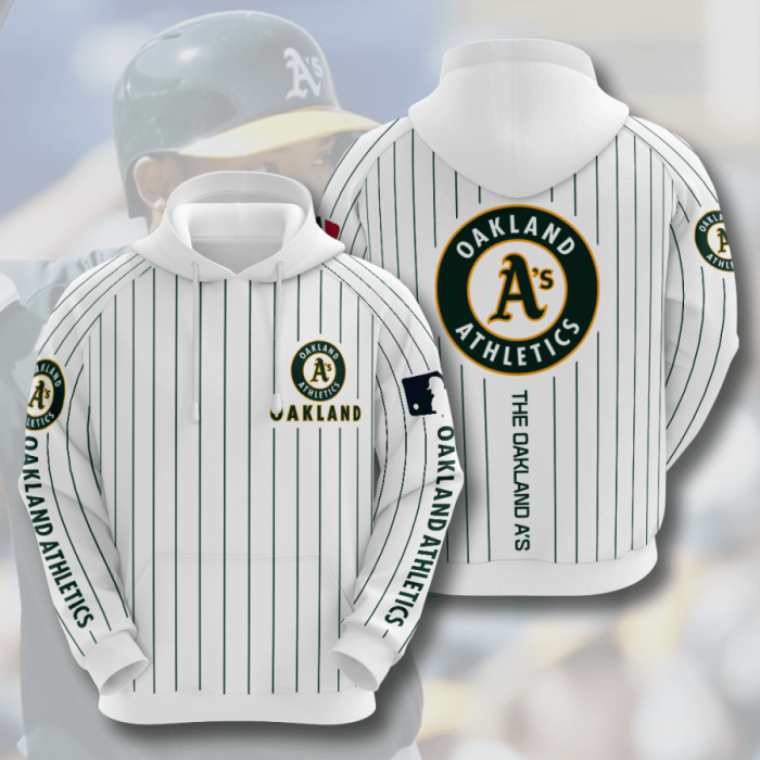 Oakland Athletics 3D Hoodie