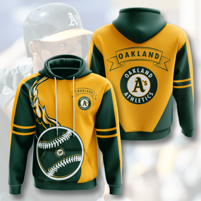 Oakland Athletics 3D Hoodie