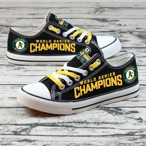 Oakland Athletics MLB Baseball 7 Gift For Fans Low Top Custom Canvas Shoes