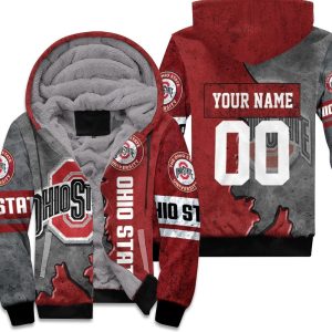 Ohio State Buckeyes Football 3D Personalized Unisex Fleece Hoodie