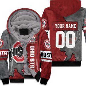 Ohio State Buckeyes Footballs 3D Hoodie Personalized Unisex Fleece Hoodie