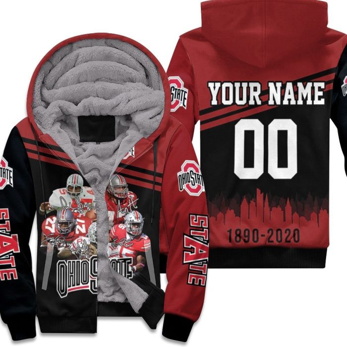 Ohio State Buckeyes Legend Players Signed 130Th Anniversary Personalized Unisex Fleece Hoodie