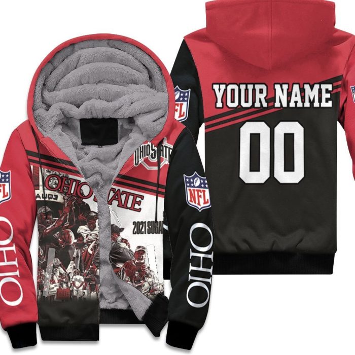 Ohio State University Football Ohio State Buckeyes 2021 Sugar Bowl Trailer Ncaa Champions Personalized Unisex Fleece Hoodie