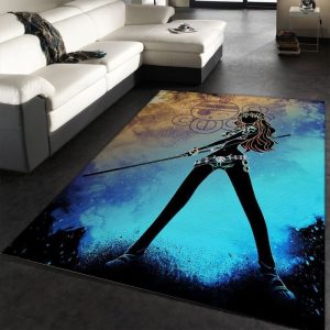 One Piece Straw hat Crew Nami Anime Hero Area Rug Living Room Rug