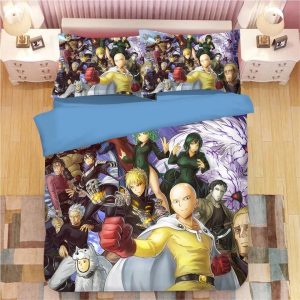 One Punch Man #14 Duvet Cover Pillowcase Bedding Set Home Decor