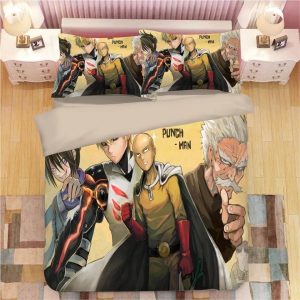 One Punch Man #16 Duvet Cover Pillowcase Bedding Set Home Decor