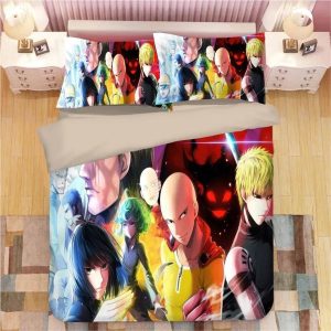 One Punch Man #18 Duvet Cover Pillowcase Bedding Set Home Decor