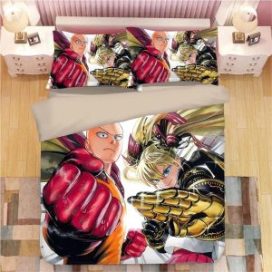 One Punch Man #19 Duvet Cover Pillowcase Bedding Set Home Decor