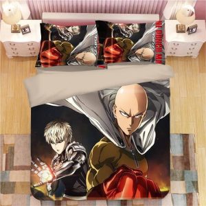 One Punch Man #3 Duvet Cover Pillowcase Bedding Set Home Decor