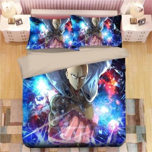 One Punch Man #6 Duvet Cover Pillowcase Bedding Set Home Decor