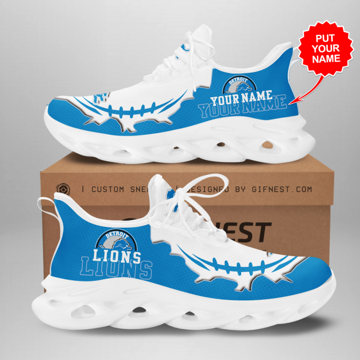 Personalized Detroit Lions Max Soul Shoes For Fan