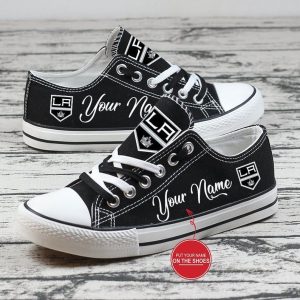 Personalized Los Angeles Kings NHL Hockey Gift For Fans Low Top Custom Canvas Shoes