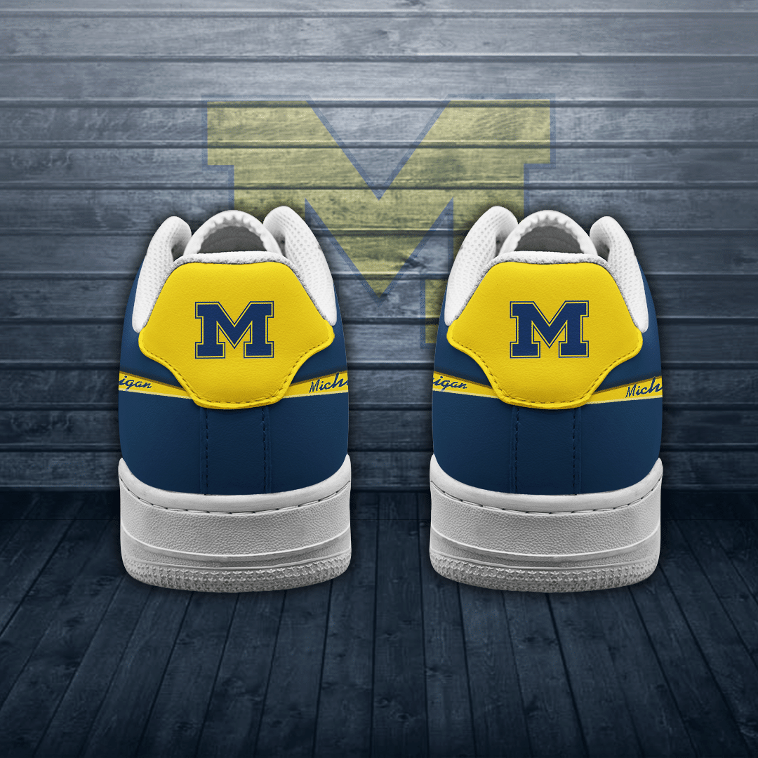 Personalized-Michigan-Wolverines-Air-Force-Sneaker-Custom-For-Fan-3