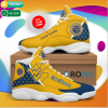 Personalized Name West Virginia Mountaineers Jordan 13 Sneakers - Custom JD13 Shoes