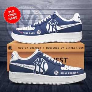 Personalized New York Yankees Air Force Sneaker Custom For Fan